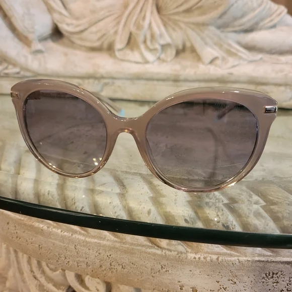 Tiffany & Company TF4189 Sunglasses Champaign Grey Cat Eye Crystal MA#482